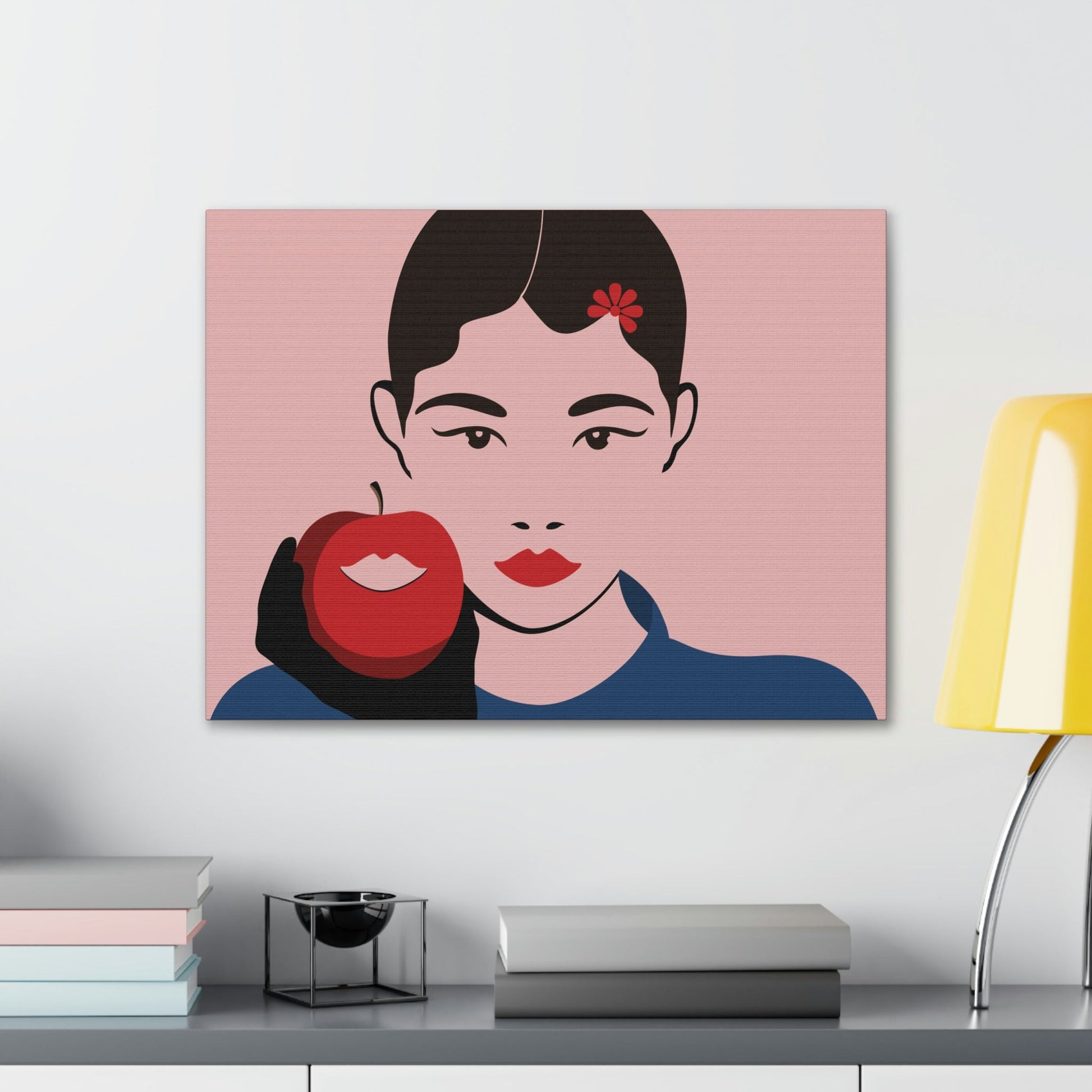 Japan Art Minimal Aesthetic Asian Woman Portrait Style Classic Graphic Canvas Gallery Wraps Ichaku [Perfect Gifts Selection]