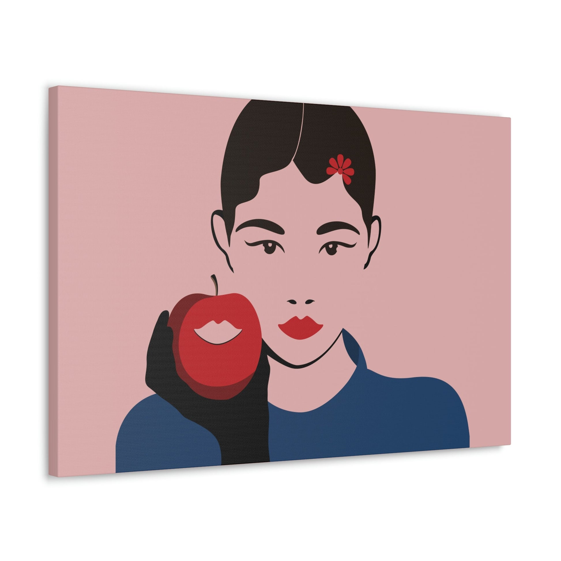 Japan Art Minimal Aesthetic Asian Woman Portrait Style Classic Graphic Canvas Gallery Wraps Ichaku [Perfect Gifts Selection]