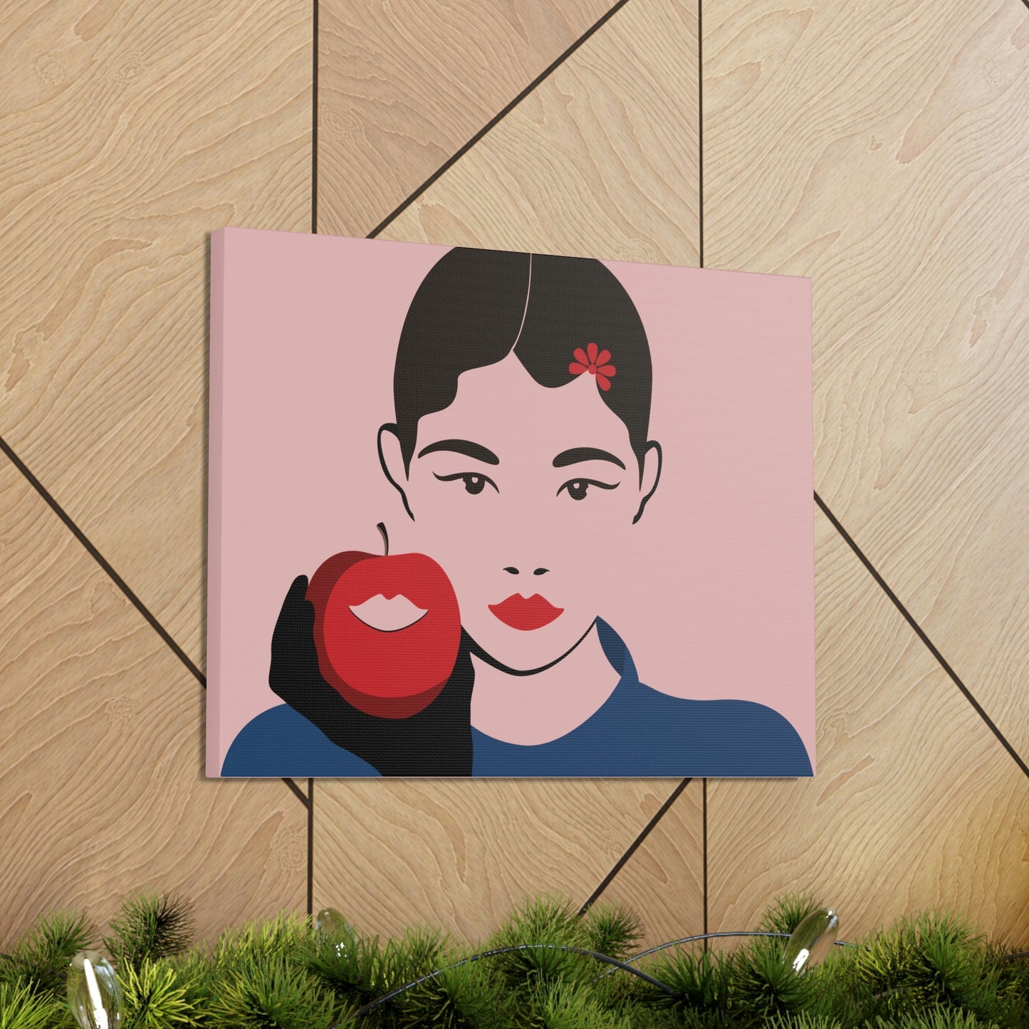 Japan Art Minimal Aesthetic Asian Woman Portrait Style Classic Graphic Canvas Gallery Wraps Ichaku [Perfect Gifts Selection]