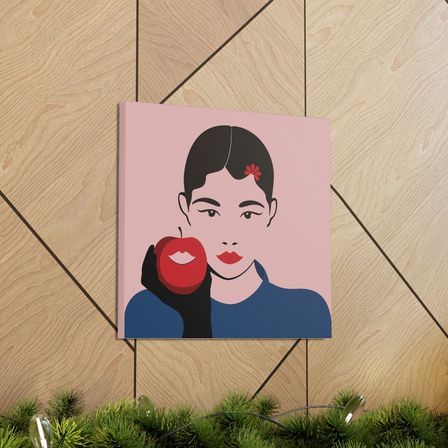 Japan Art Minimal Aesthetic Asian Woman Portrait Style Classic Graphic Canvas Gallery Wraps Ichaku [Perfect Gifts Selection]