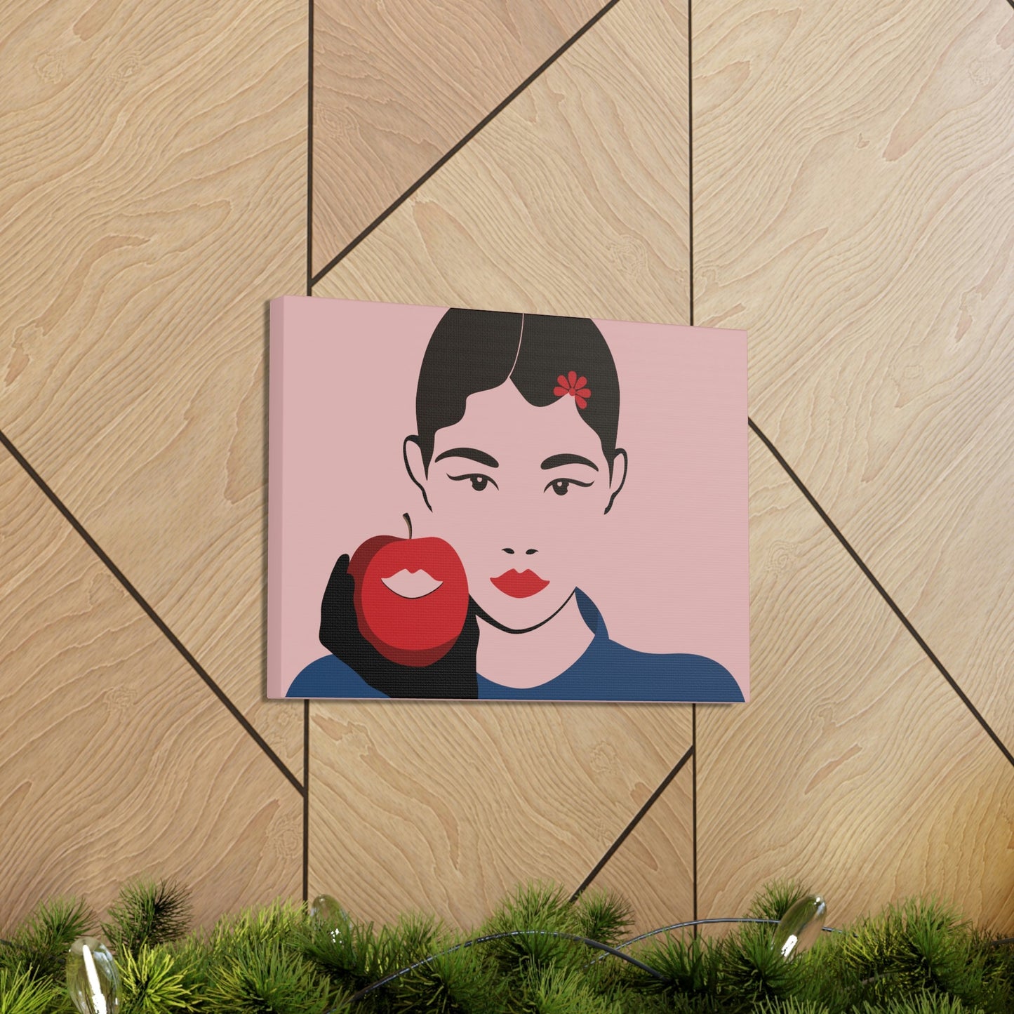 Japan Art Minimal Aesthetic Asian Woman Portrait Style Classic Graphic Canvas Gallery Wraps Ichaku [Perfect Gifts Selection]