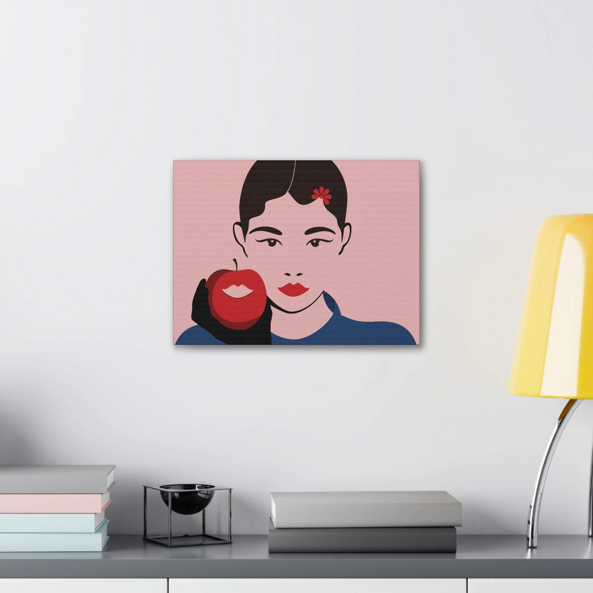 Japan Art Minimal Aesthetic Asian Woman Portrait Style Classic Graphic Canvas Gallery Wraps Ichaku [Perfect Gifts Selection]