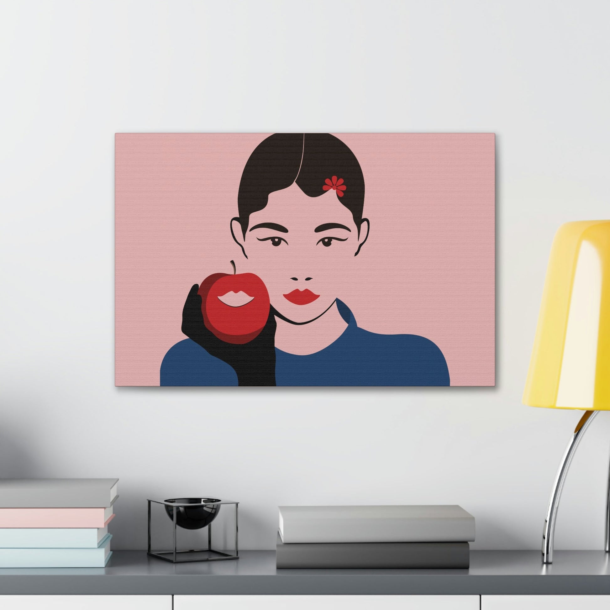 Japan Art Minimal Aesthetic Asian Woman Portrait Style Classic Graphic Canvas Gallery Wraps Ichaku [Perfect Gifts Selection]