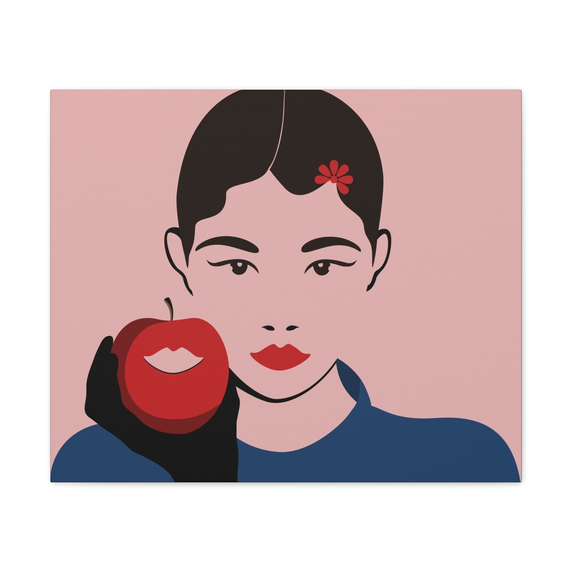 Japan Art Minimal Aesthetic Asian Woman Portrait Style Classic Graphic Canvas Gallery Wraps Ichaku [Perfect Gifts Selection]