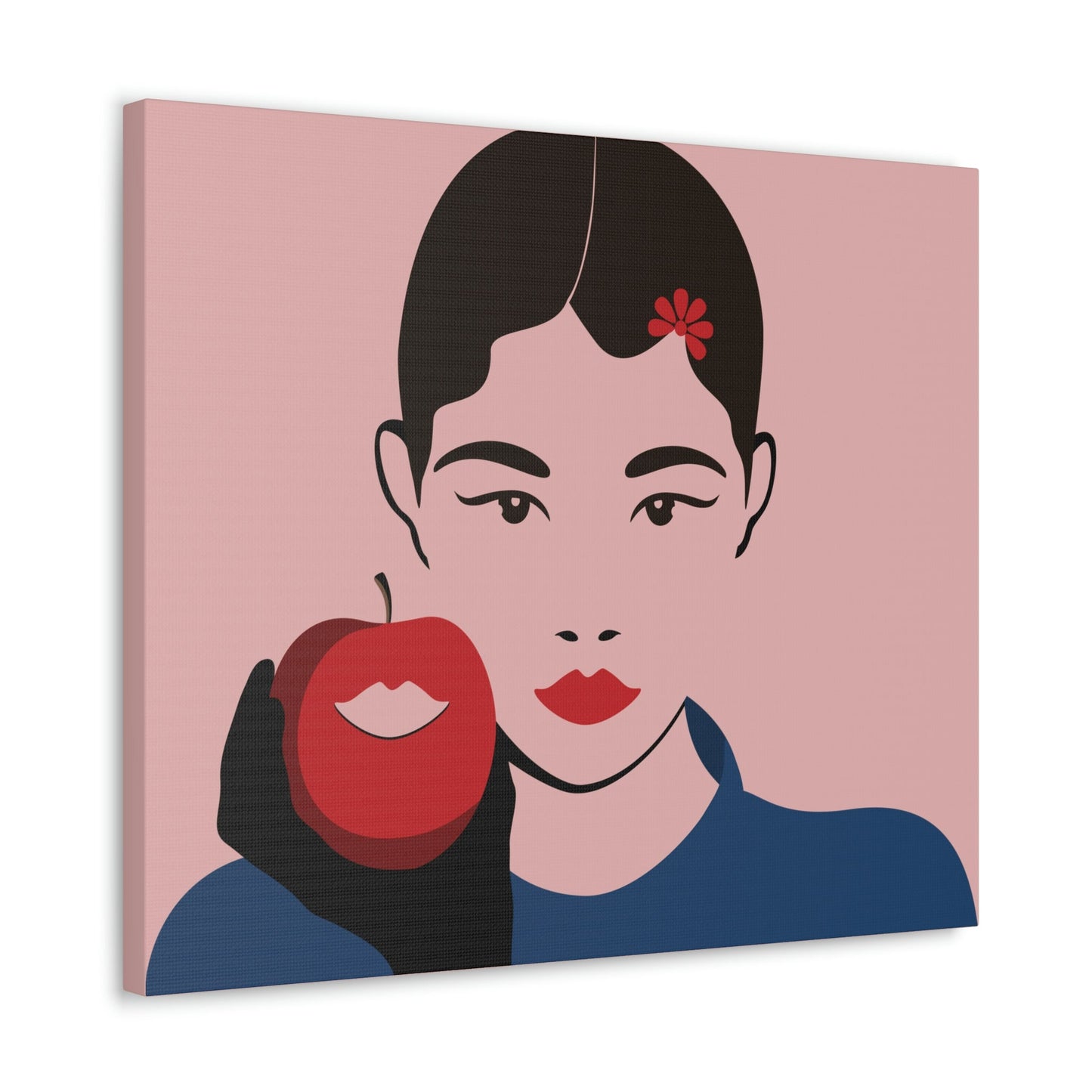 Japan Art Minimal Aesthetic Asian Woman Portrait Style Classic Graphic Canvas Gallery Wraps Ichaku [Perfect Gifts Selection]