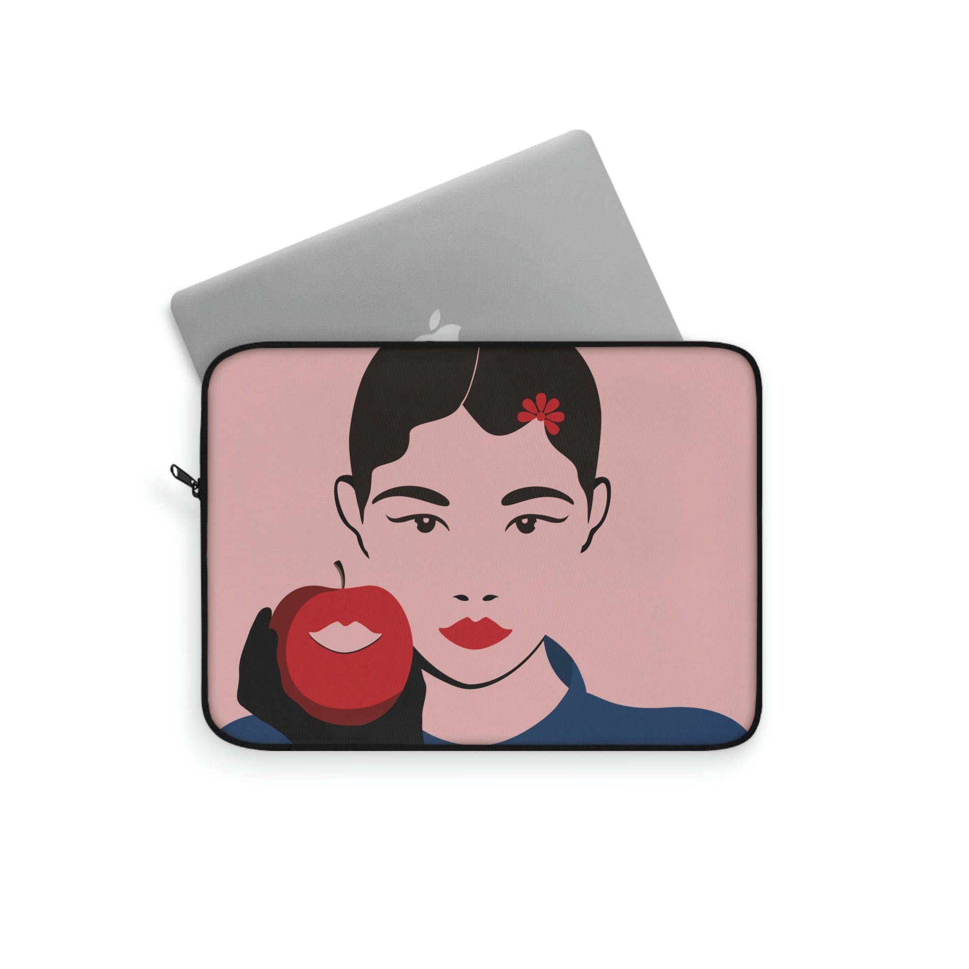 Japan Art Minimal Aesthetic Asian Woman Portrait Style Classic Laptop Sleeve Ichaku [Perfect Gifts Selection]