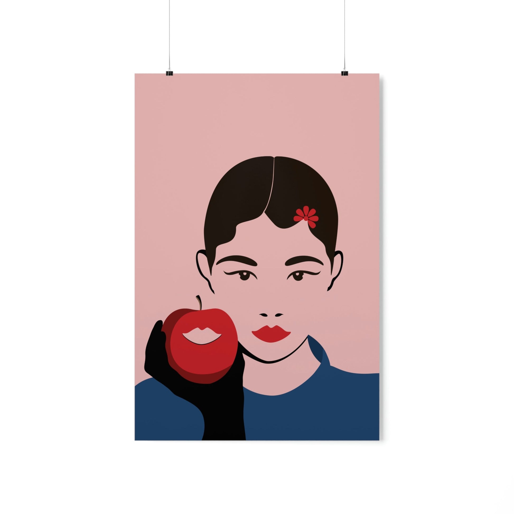 Japan Art Minimal Aesthetic Asian Woman Portrait Style Classic Premium Matte Vertical Posters Ichaku [Perfect Gifts Selection]
