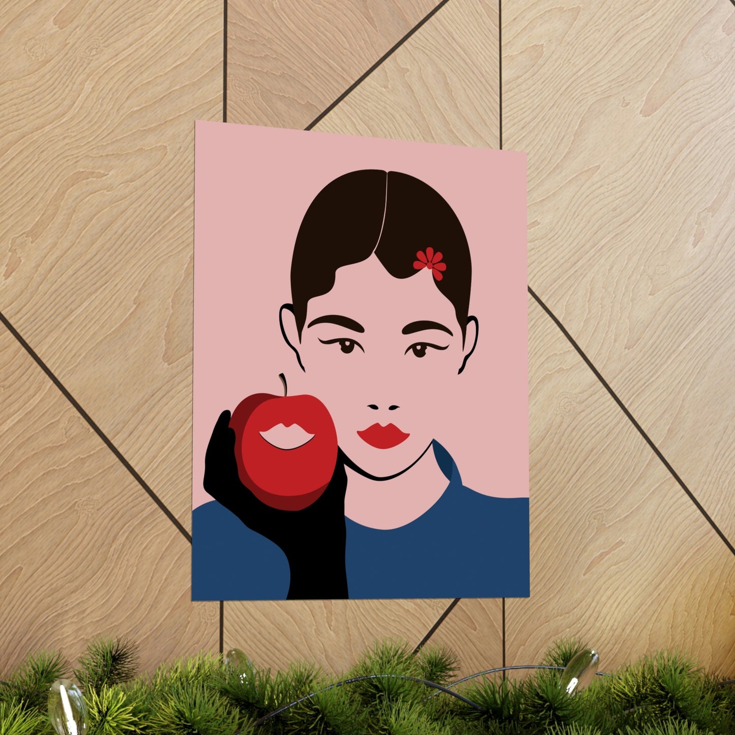 Japan Art Minimal Aesthetic Asian Woman Portrait Style Classic Premium Matte Vertical Posters Ichaku [Perfect Gifts Selection]