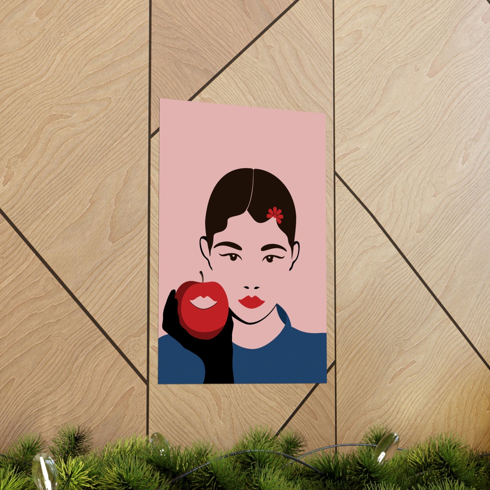 Japan Art Minimal Aesthetic Asian Woman Portrait Style Classic Premium Matte Vertical Posters Ichaku [Perfect Gifts Selection]