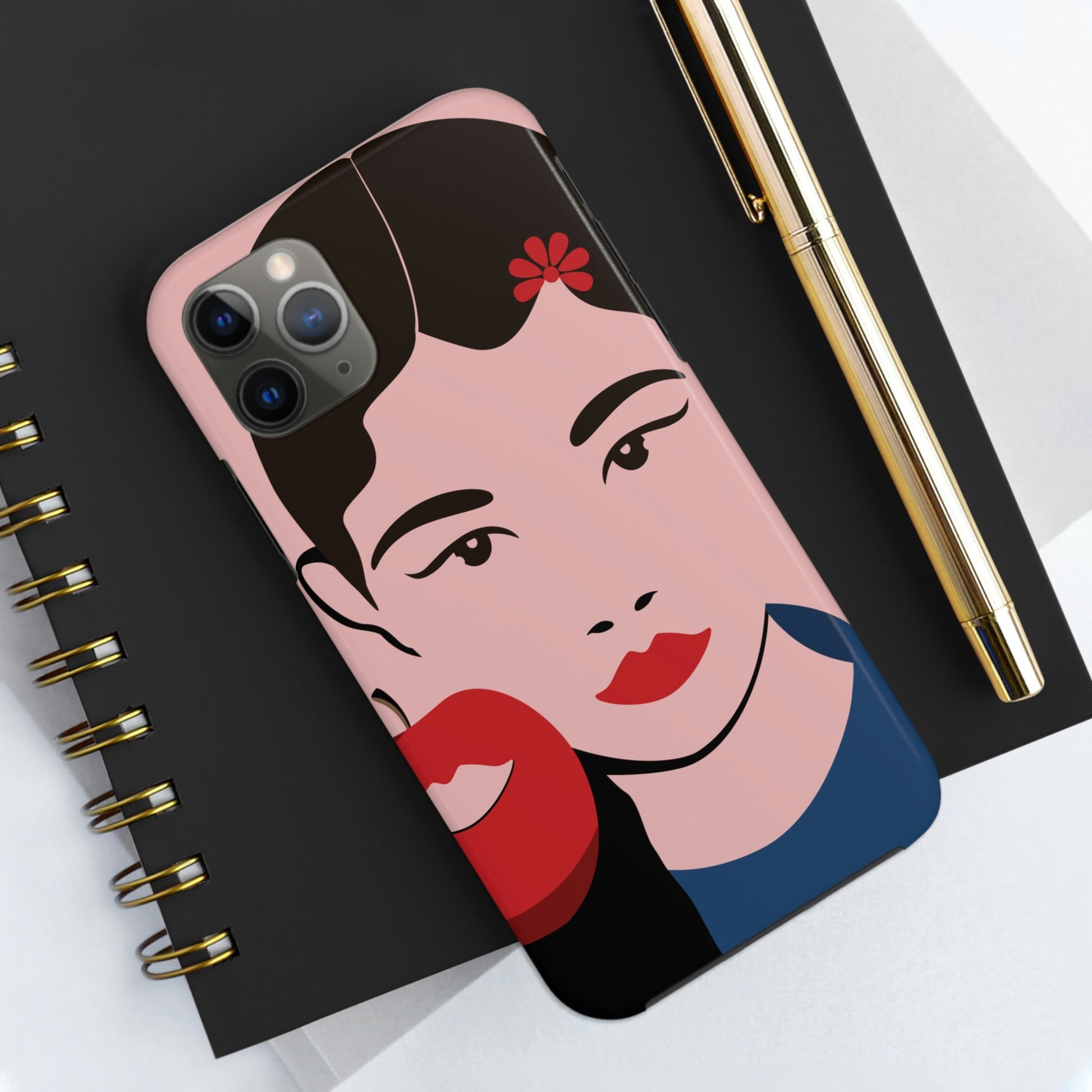 Japan Art Minimal Aesthetic Asian Woman Portrait Style Classic Tough Phone Cases Case-Mate Ichaku [Perfect Gifts Selection]