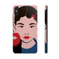 Japan Art Minimal Aesthetic Asian Woman Portrait Style Classic Tough Phone Cases Case-Mate Ichaku [Perfect Gifts Selection]