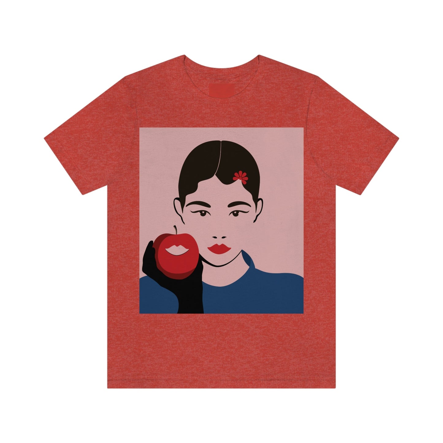 Japan Art Minimal Aesthetic Asian Woman Portrait Style Classic Unisex Jersey Short Sleeve T-Shirt Ichaku [Perfect Gifts Selection]