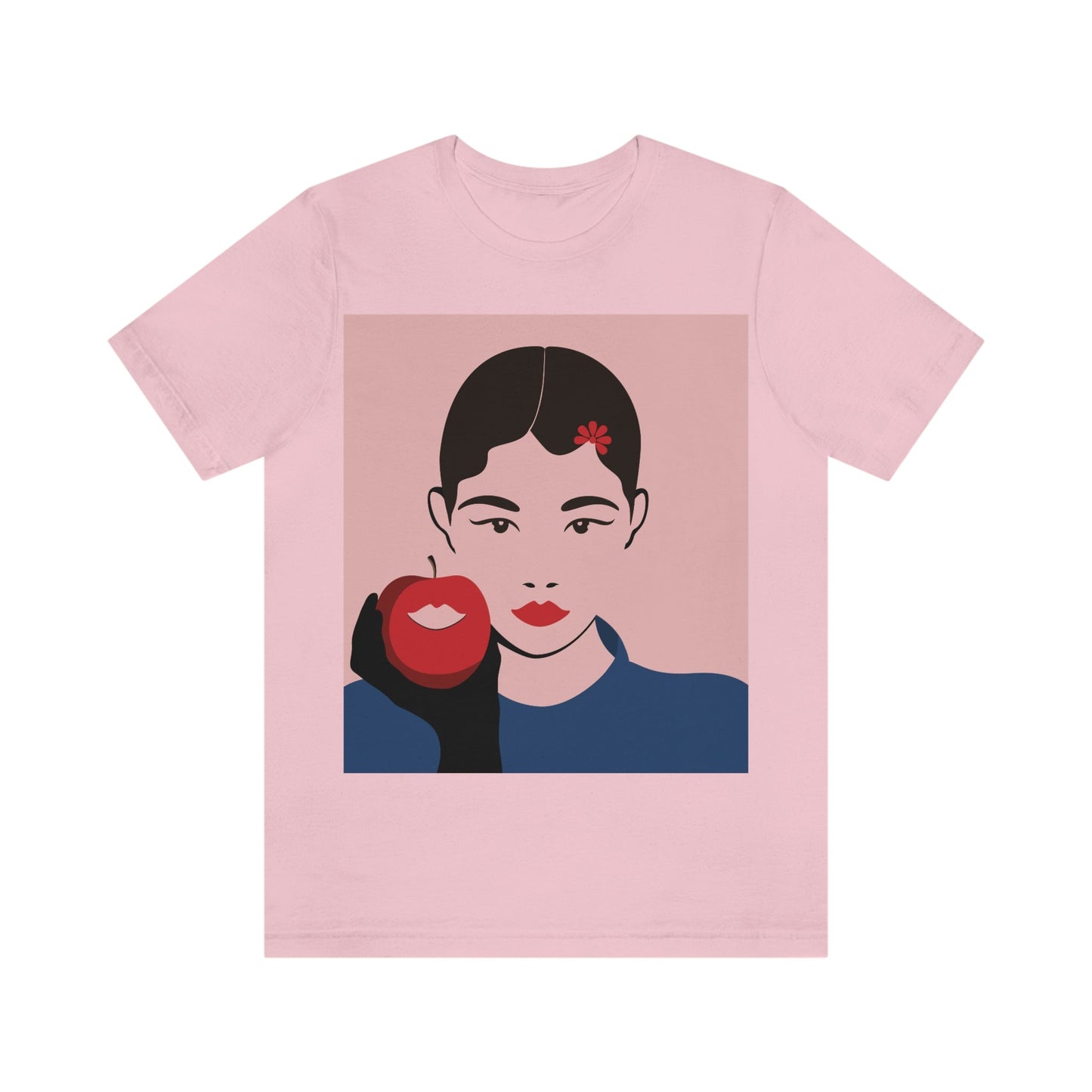 Japan Art Minimal Aesthetic Asian Woman Portrait Style Classic Unisex Jersey Short Sleeve T-Shirt Ichaku [Perfect Gifts Selection]