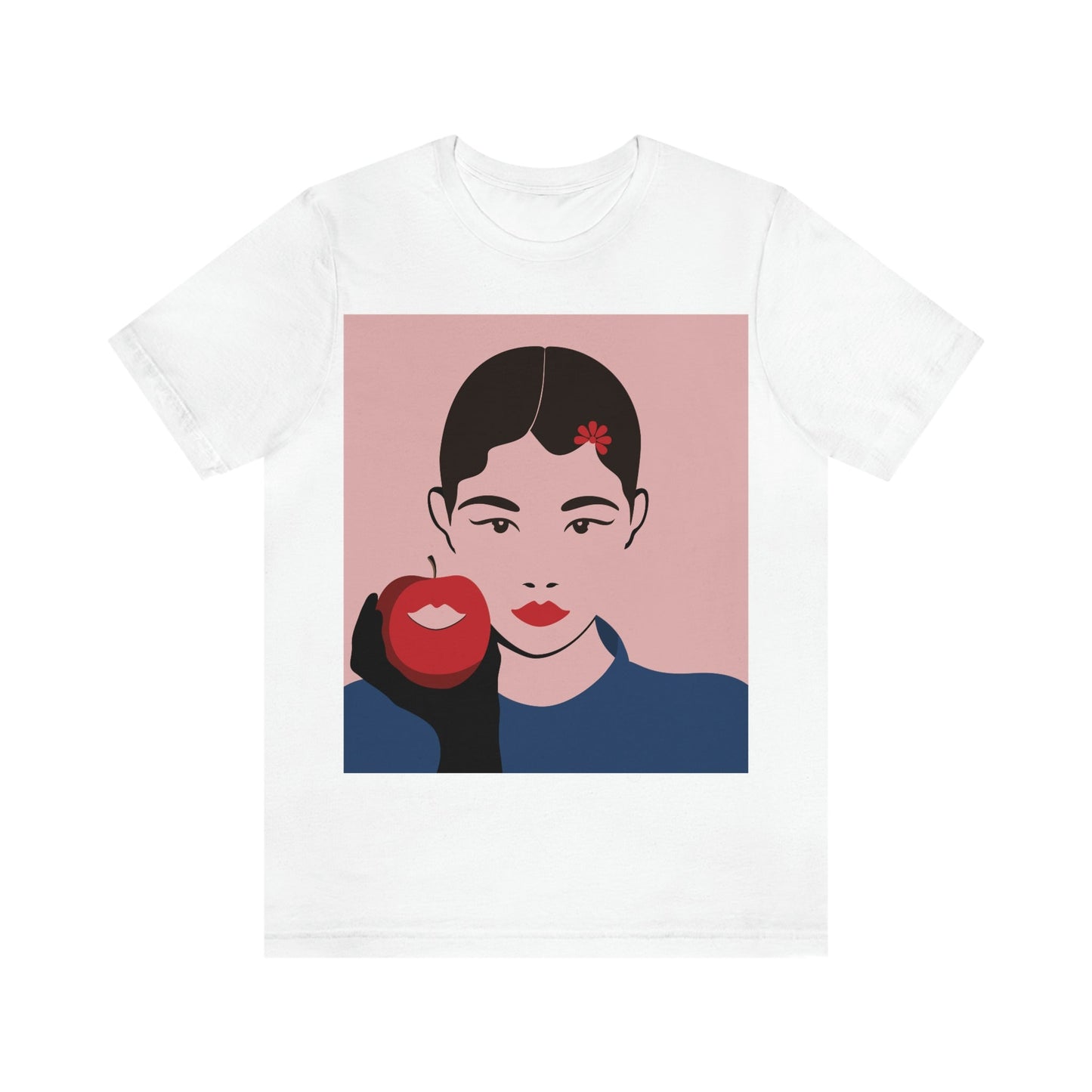 Japan Art Minimal Aesthetic Asian Woman Portrait Style Classic Unisex Jersey Short Sleeve T-Shirt Ichaku [Perfect Gifts Selection]