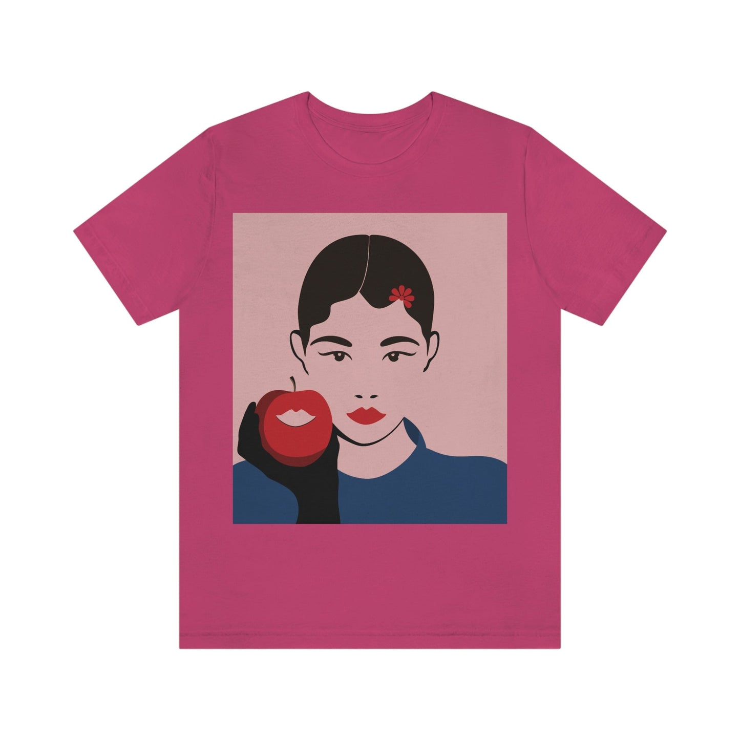 Japan Art Minimal Aesthetic Asian Woman Portrait Style Classic Unisex Jersey Short Sleeve T-Shirt Ichaku [Perfect Gifts Selection]