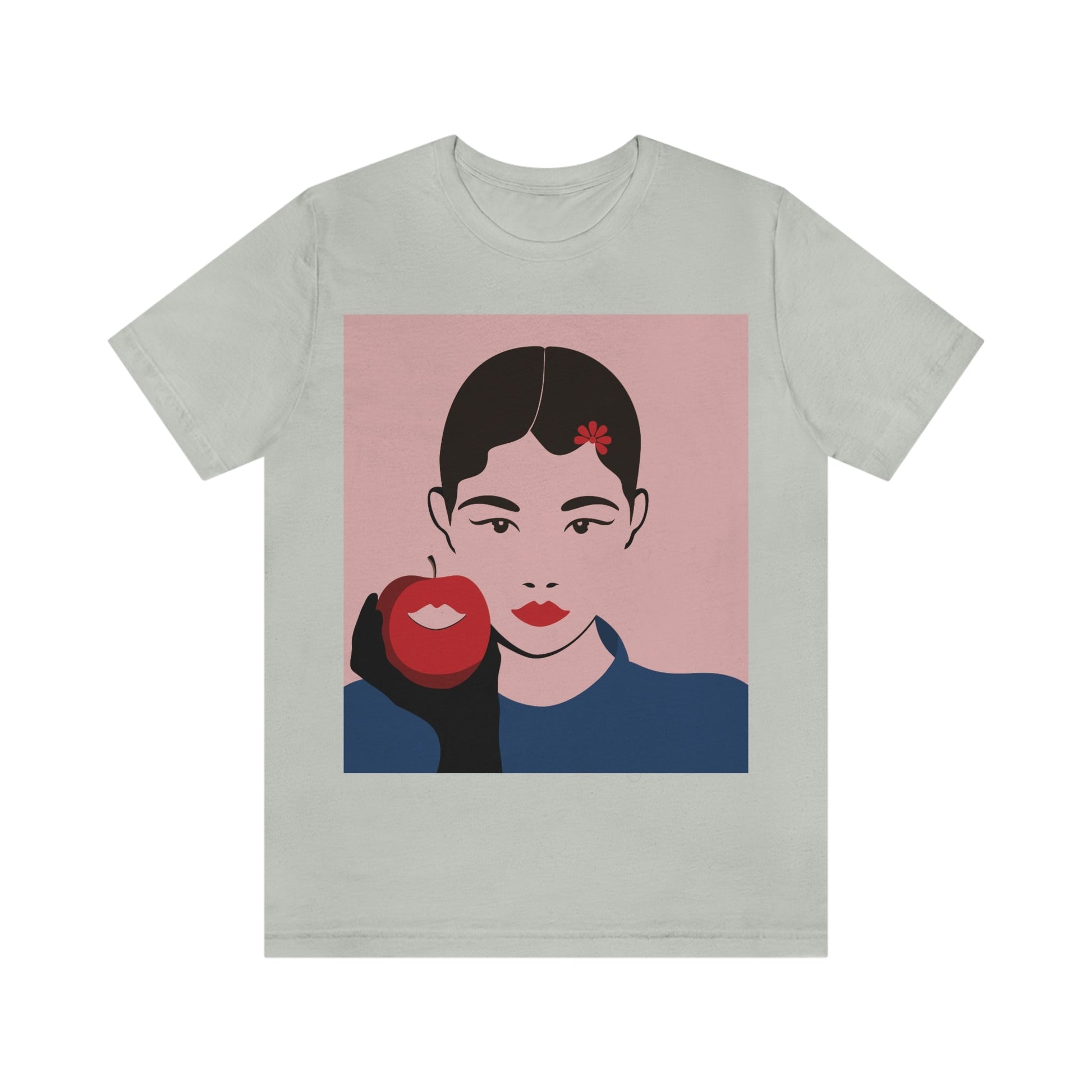 Japan Art Minimal Aesthetic Asian Woman Portrait Style Classic Unisex Jersey Short Sleeve T-Shirt Ichaku [Perfect Gifts Selection]