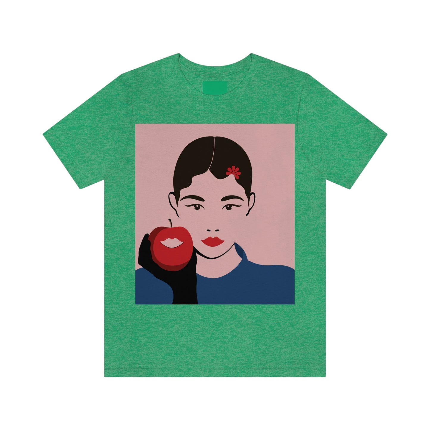 Japan Art Minimal Aesthetic Asian Woman Portrait Style Classic Unisex Jersey Short Sleeve T-Shirt Ichaku [Perfect Gifts Selection]