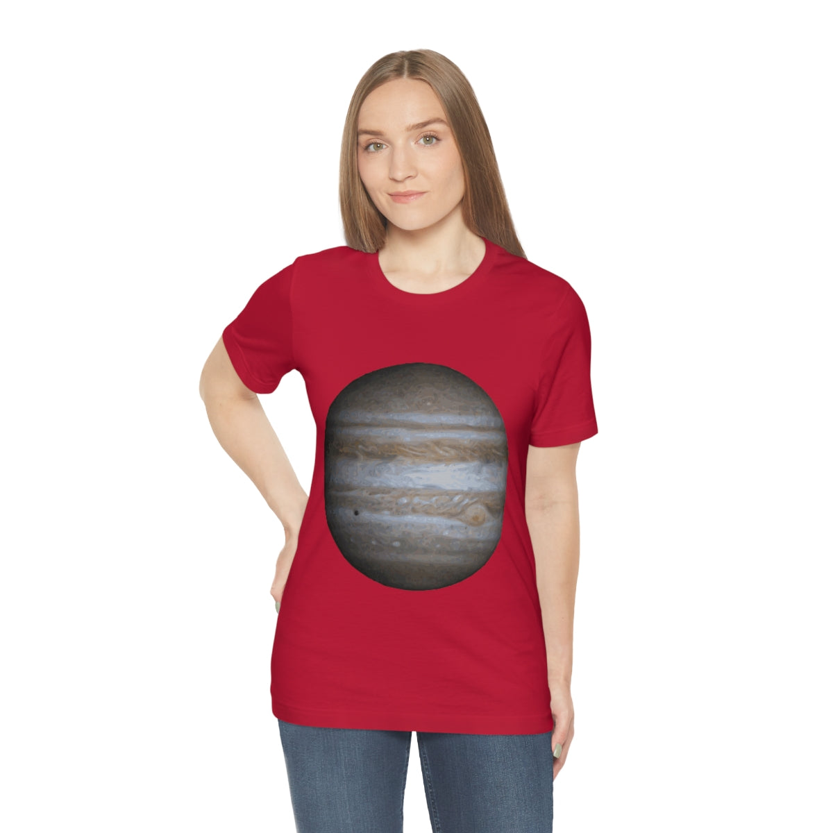 Jupiter Solar System Planet Astronomy Science Space Universe Unisex Jersey Short Sleeve T-Shirt Ichaku [Perfect Gifts Selection]