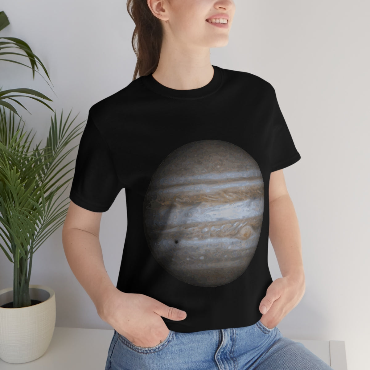 Jupiter Solar System Planet Astronomy Science Space Universe Unisex Jersey Short Sleeve T-Shirt Ichaku [Perfect Gifts Selection]