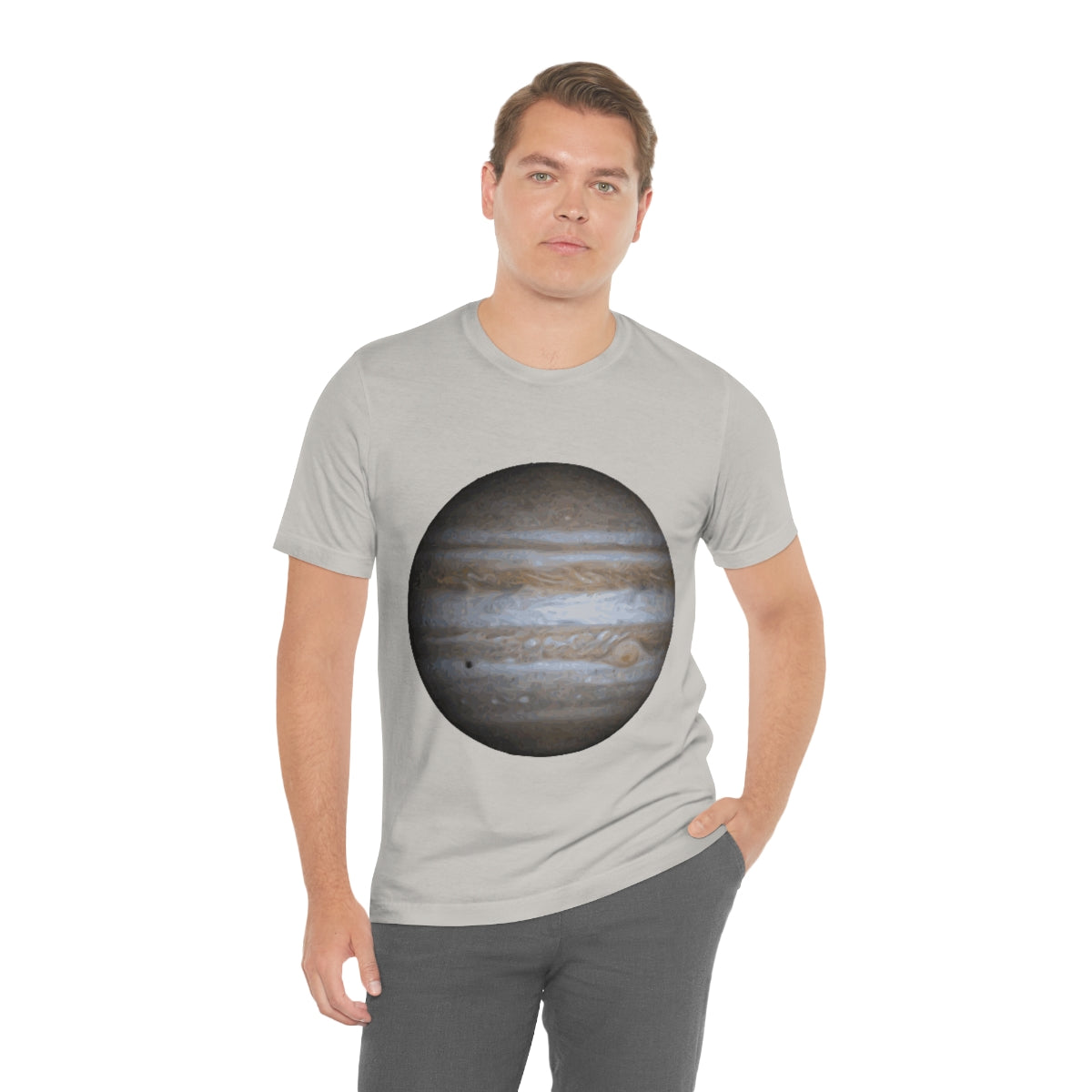 Jupiter Solar System Planet Astronomy Science Space Universe Unisex Jersey Short Sleeve T-Shirt Ichaku [Perfect Gifts Selection]