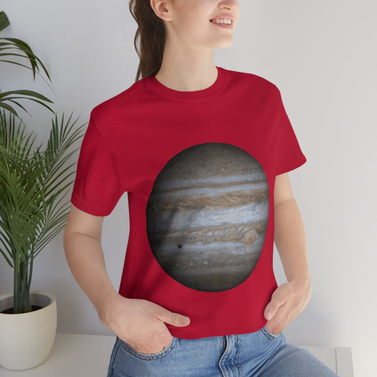 Jupiter Solar System Planet Astronomy Science Space Universe Unisex Jersey Short Sleeve T-Shirt Ichaku [Perfect Gifts Selection]