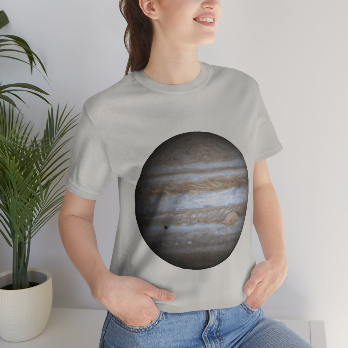 Jupiter Solar System Planet Astronomy Science Space Universe Unisex Jersey Short Sleeve T-Shirt Ichaku [Perfect Gifts Selection]