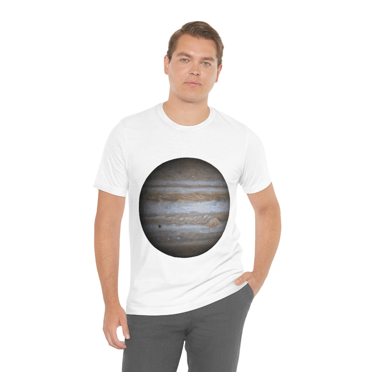 Jupiter Solar System Planet Astronomy Science Space Universe Unisex Jersey Short Sleeve T-Shirt Ichaku [Perfect Gifts Selection]