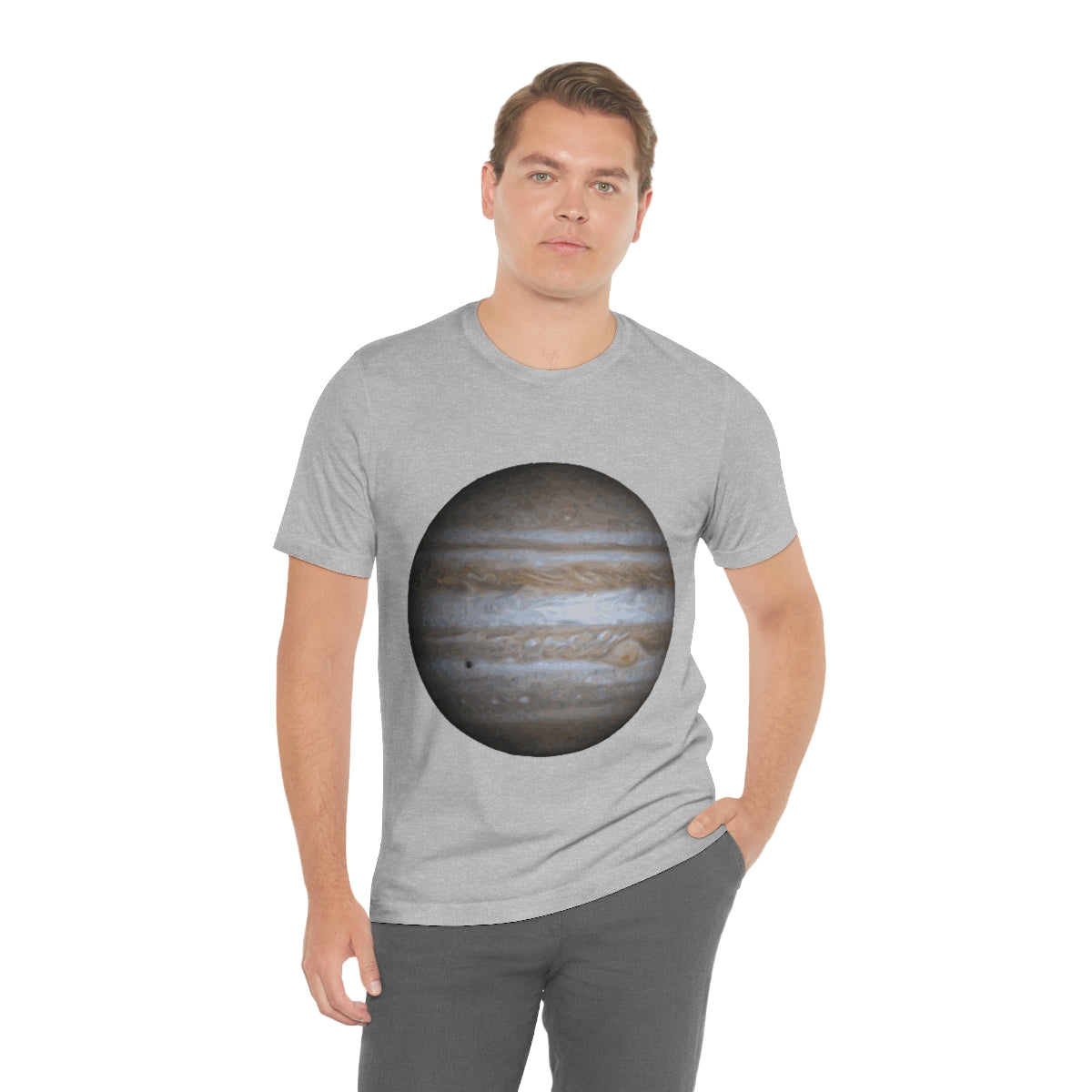 Jupiter Solar System Planet Astronomy Science Space Universe Unisex Jersey Short Sleeve T-Shirt Ichaku [Perfect Gifts Selection]