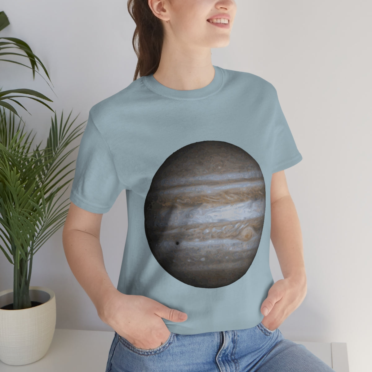 Jupiter Solar System Planet Astronomy Science Space Universe Unisex Jersey Short Sleeve T-Shirt Ichaku [Perfect Gifts Selection]