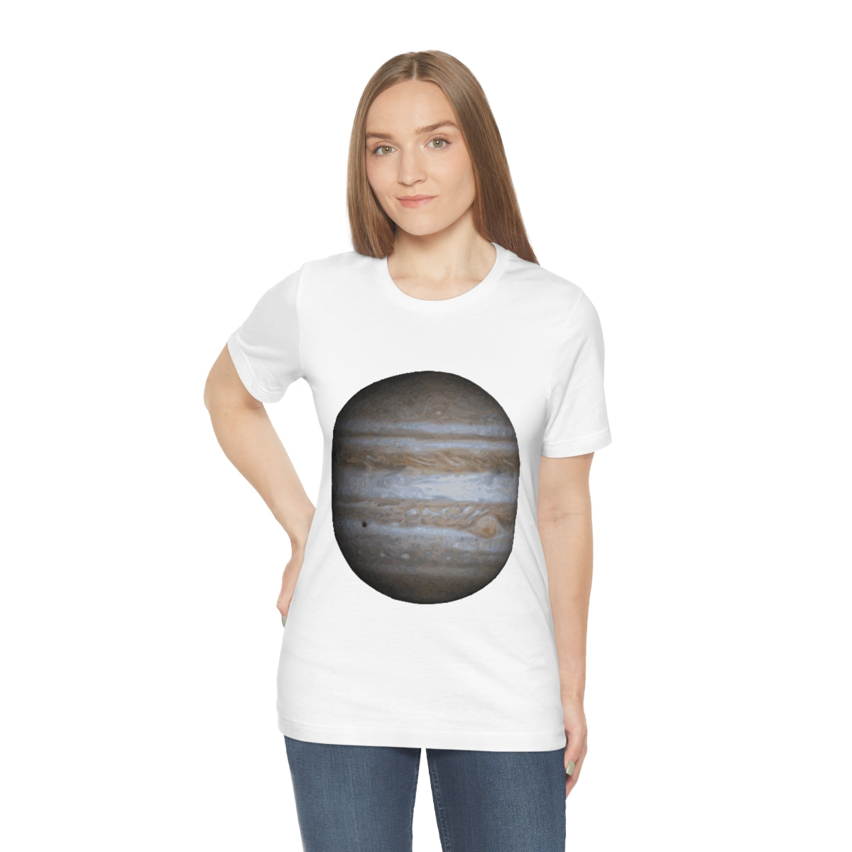 Jupiter Solar System Planet Astronomy Science Space Universe Unisex Jersey Short Sleeve T-Shirt Ichaku [Perfect Gifts Selection]