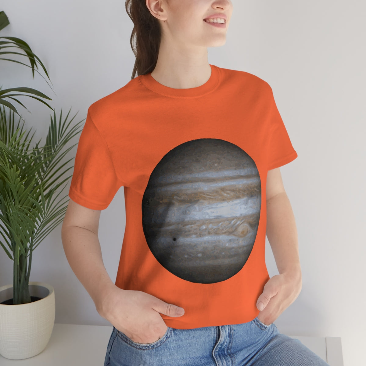 Jupiter Solar System Planet Astronomy Science Space Universe Unisex Jersey Short Sleeve T-Shirt Ichaku [Perfect Gifts Selection]