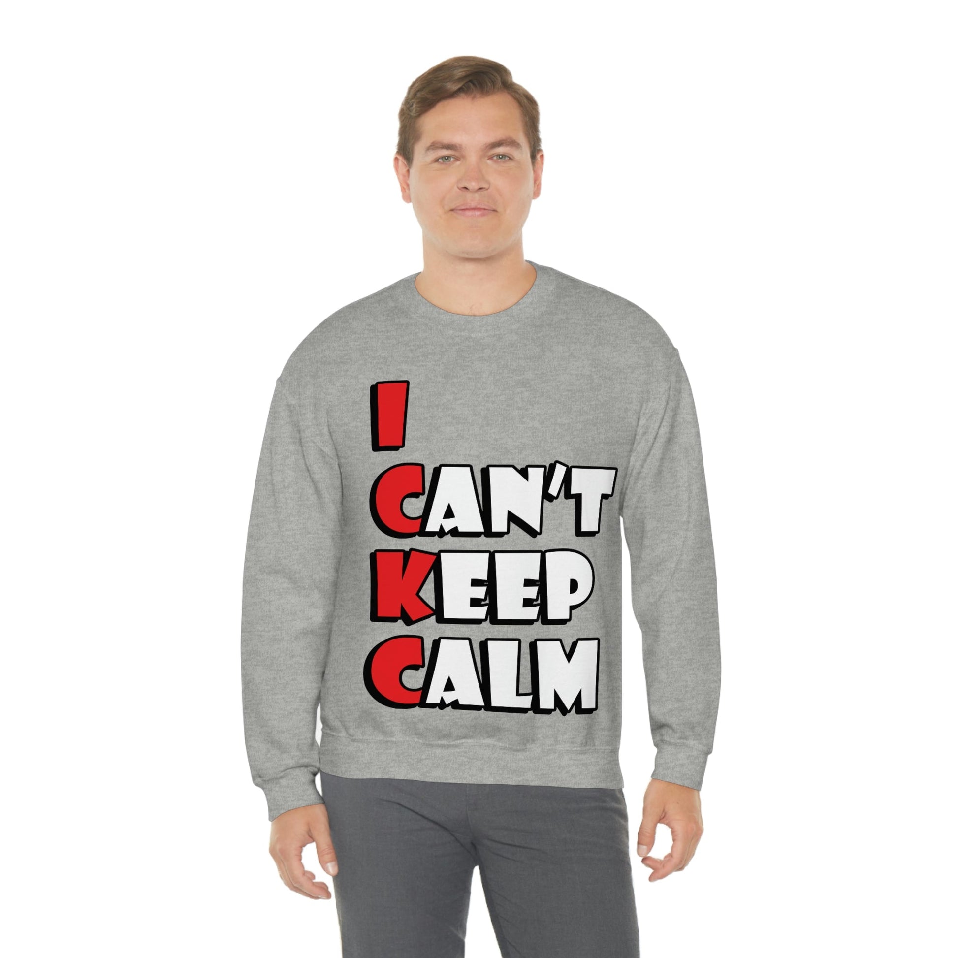 Keep Calm Funny Anti Stress Unisex Heavy Blend™ Crewneck Sweatshirt Ichaku [Perfect Gifts Selection]