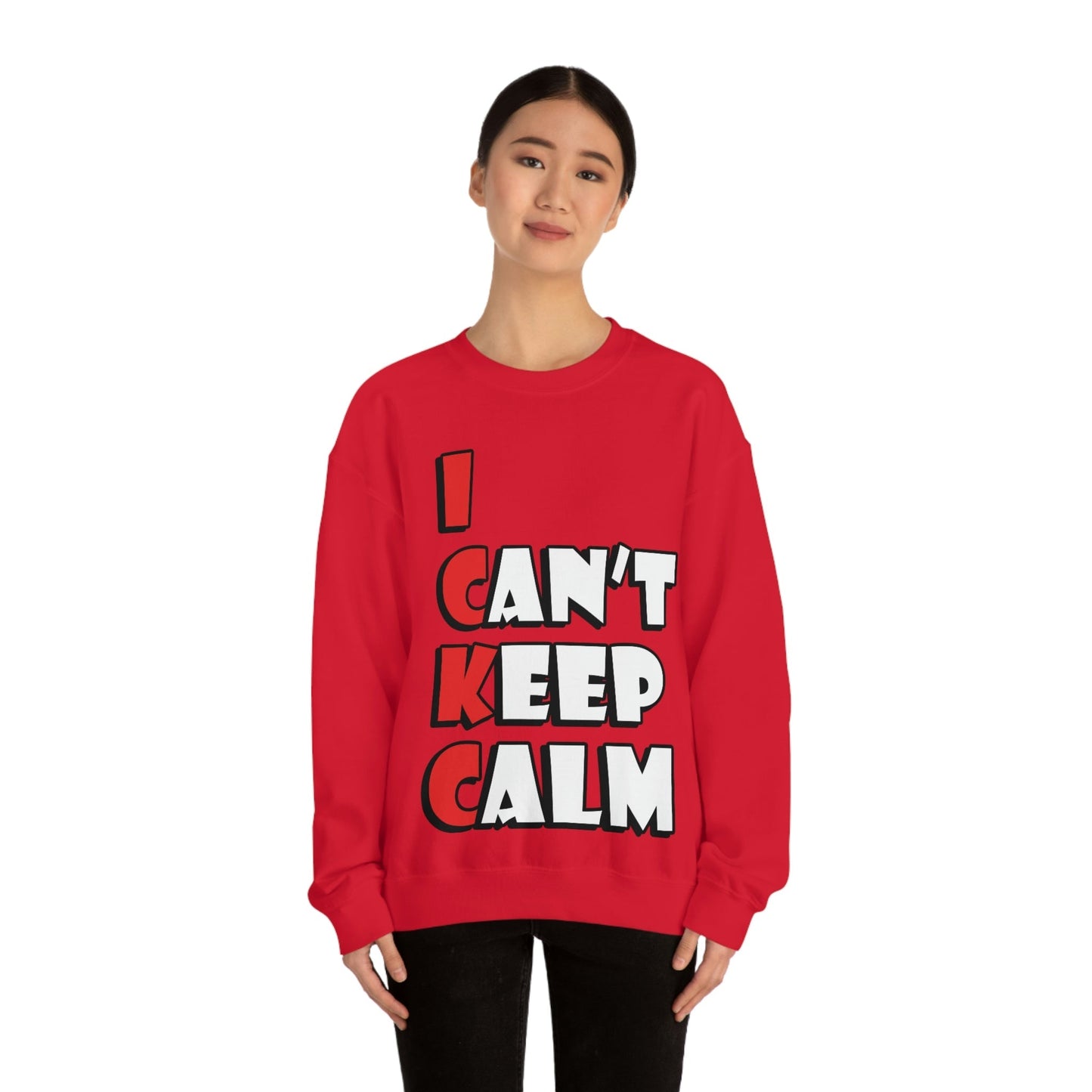 Keep Calm Funny Anti Stress Unisex Heavy Blend™ Crewneck Sweatshirt Ichaku [Perfect Gifts Selection]