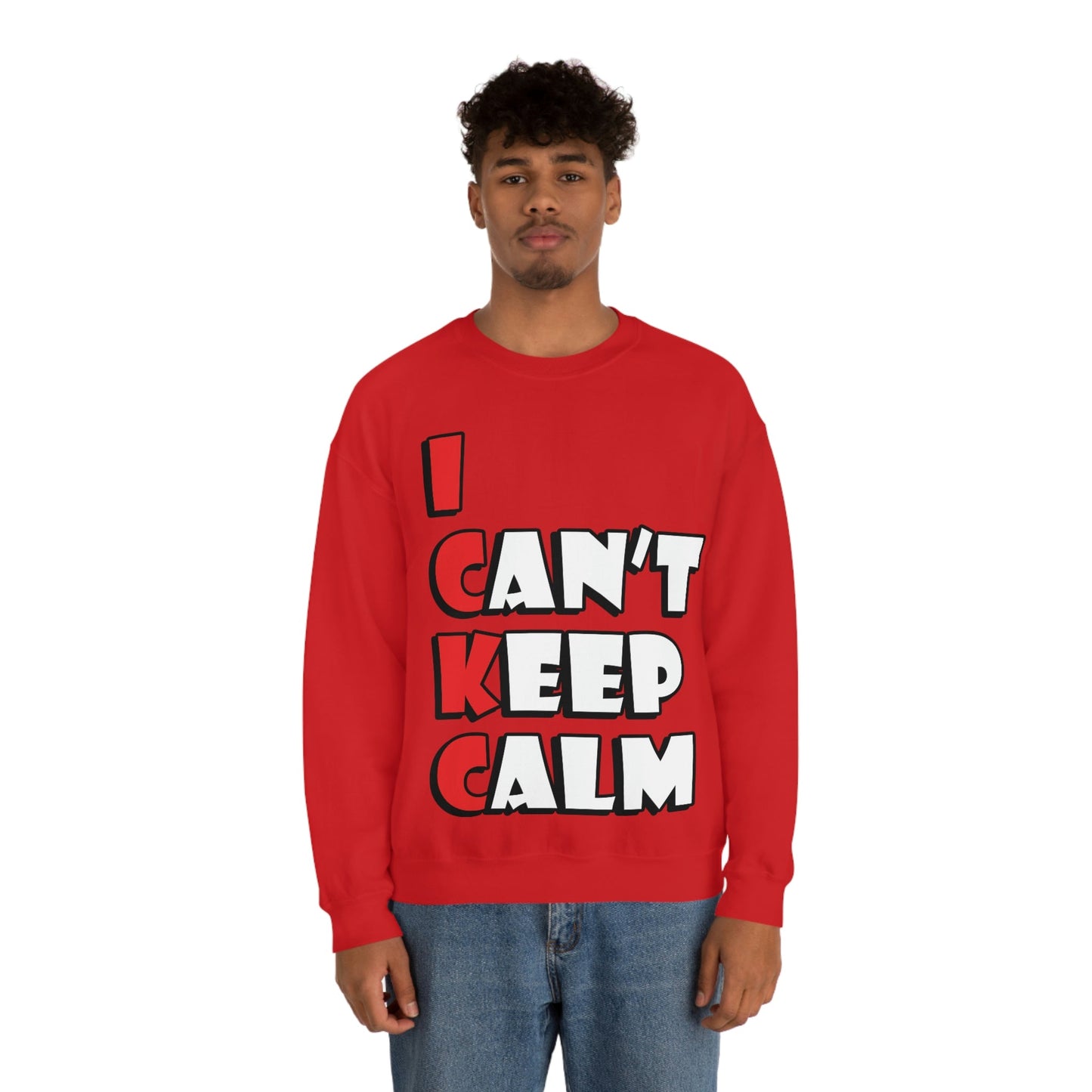 Keep Calm Funny Anti Stress Unisex Heavy Blend™ Crewneck Sweatshirt Ichaku [Perfect Gifts Selection]