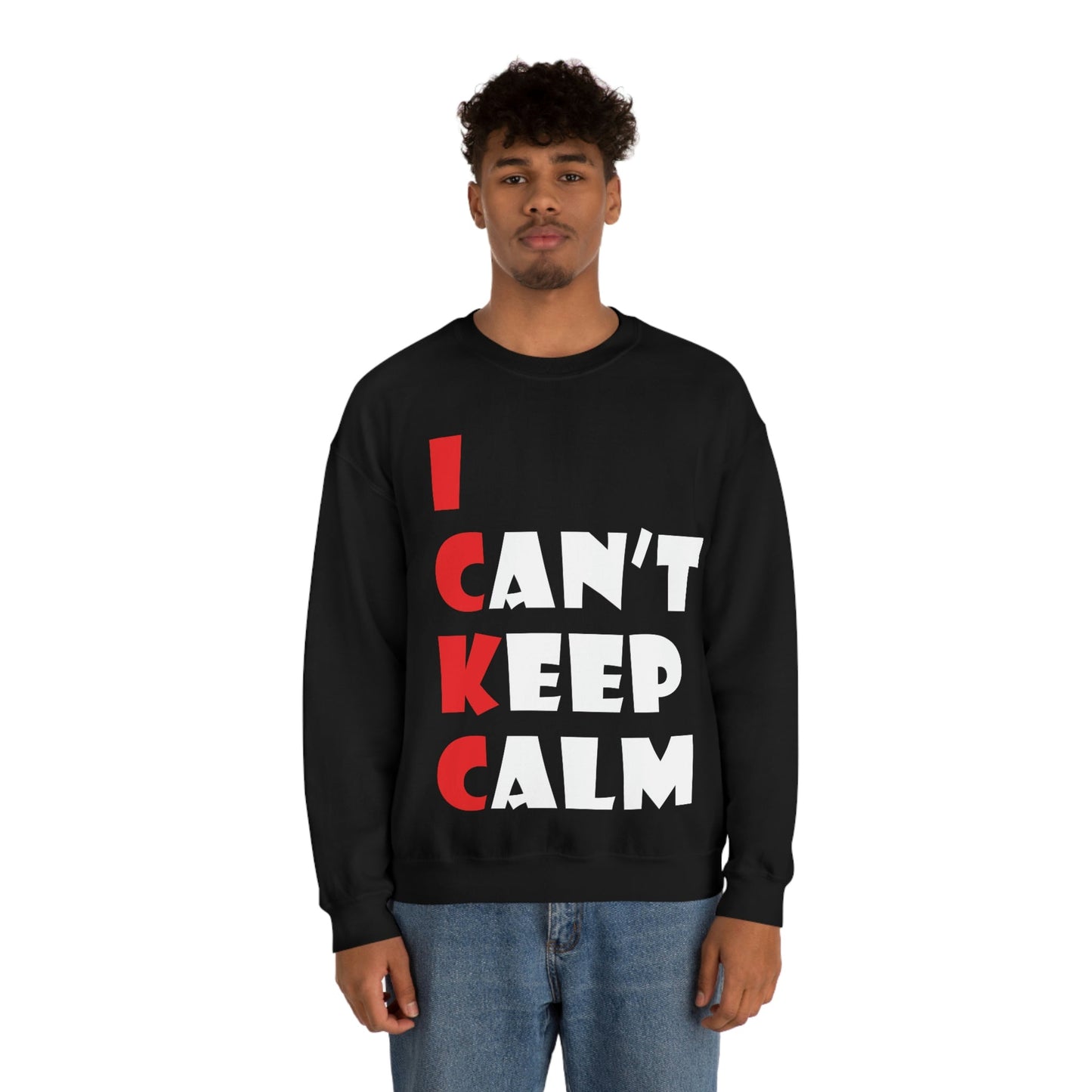 Keep Calm Funny Anti Stress Unisex Heavy Blend™ Crewneck Sweatshirt Ichaku [Perfect Gifts Selection]