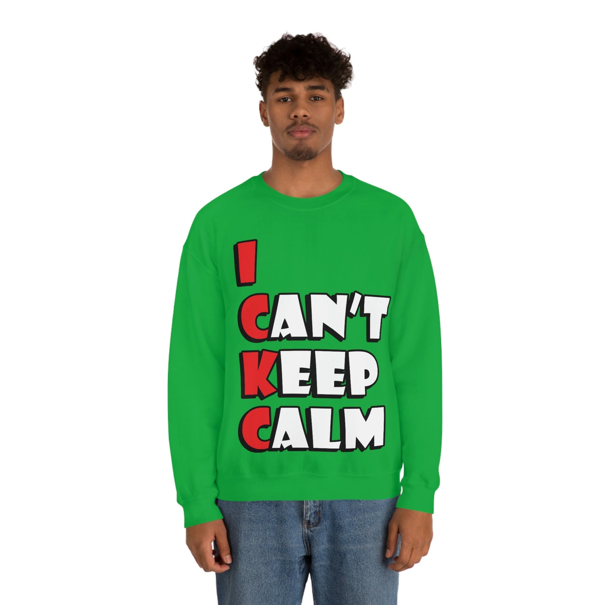 Keep Calm Funny Anti Stress Unisex Heavy Blend™ Crewneck Sweatshirt Ichaku [Perfect Gifts Selection]