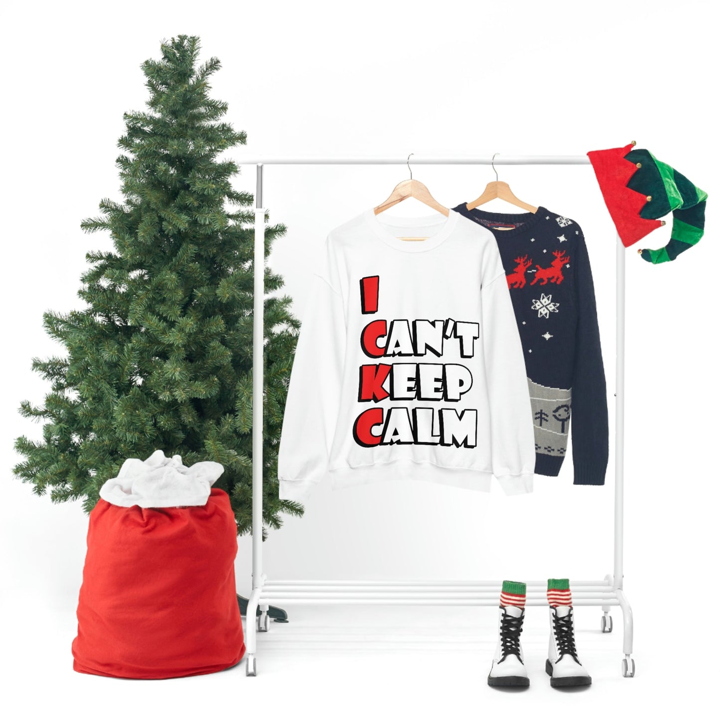 Keep Calm Funny Anti Stress Unisex Heavy Blend™ Crewneck Sweatshirt Ichaku [Perfect Gifts Selection]