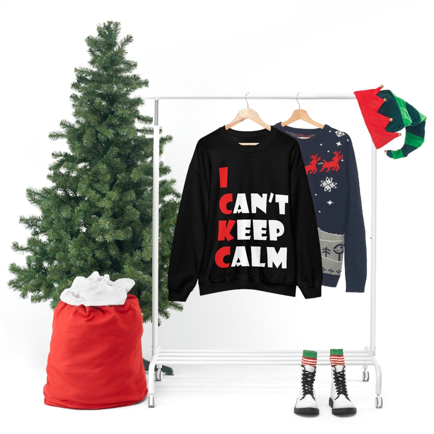 Keep Calm Funny Anti Stress Unisex Heavy Blend™ Crewneck Sweatshirt Ichaku [Perfect Gifts Selection]