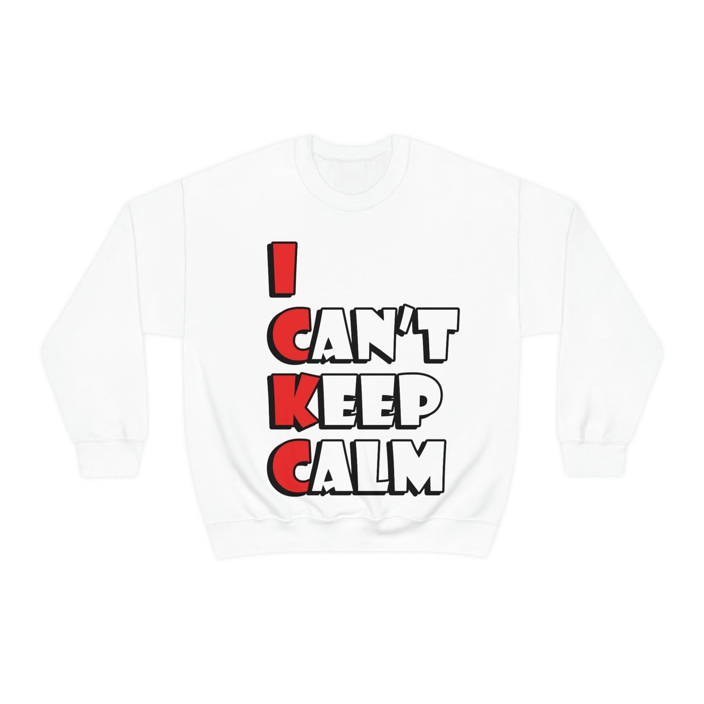 Keep Calm Funny Anti Stress Unisex Heavy Blend™ Crewneck Sweatshirt Ichaku [Perfect Gifts Selection]