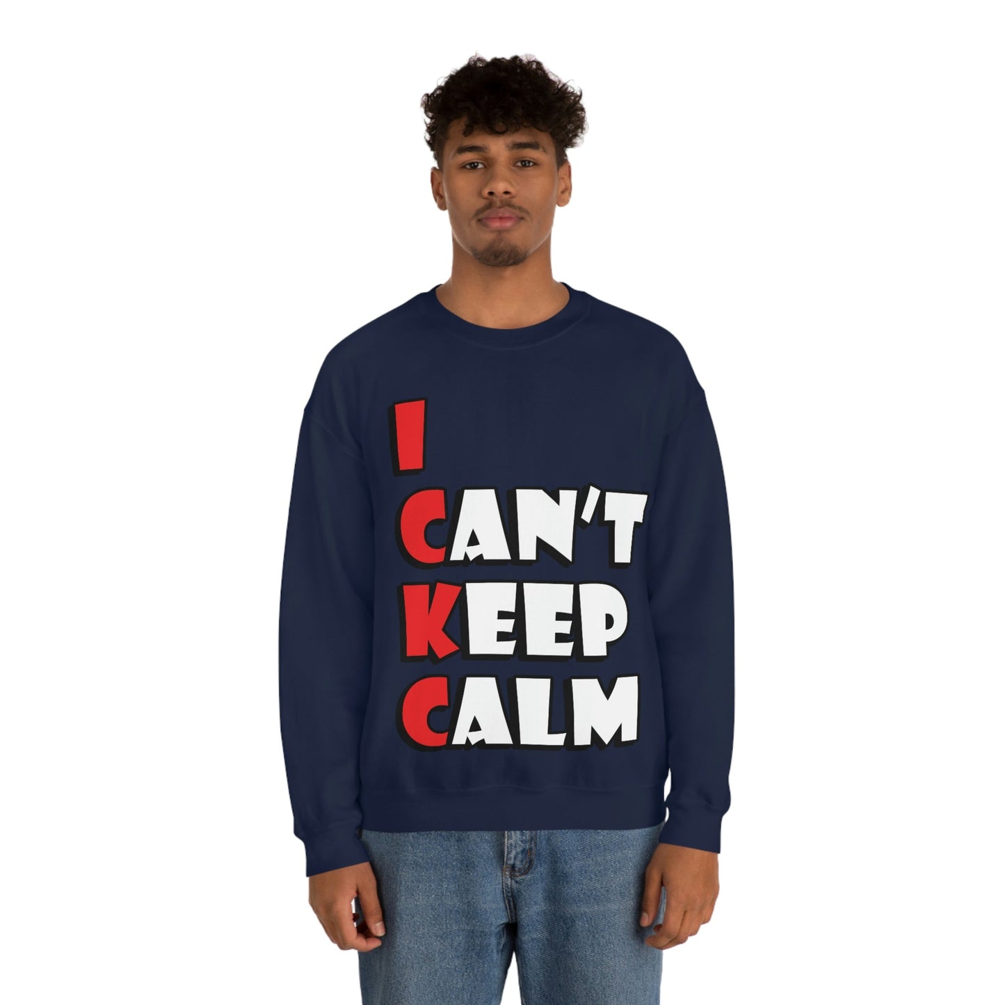 Keep Calm Funny Anti Stress Unisex Heavy Blend™ Crewneck Sweatshirt Ichaku [Perfect Gifts Selection]