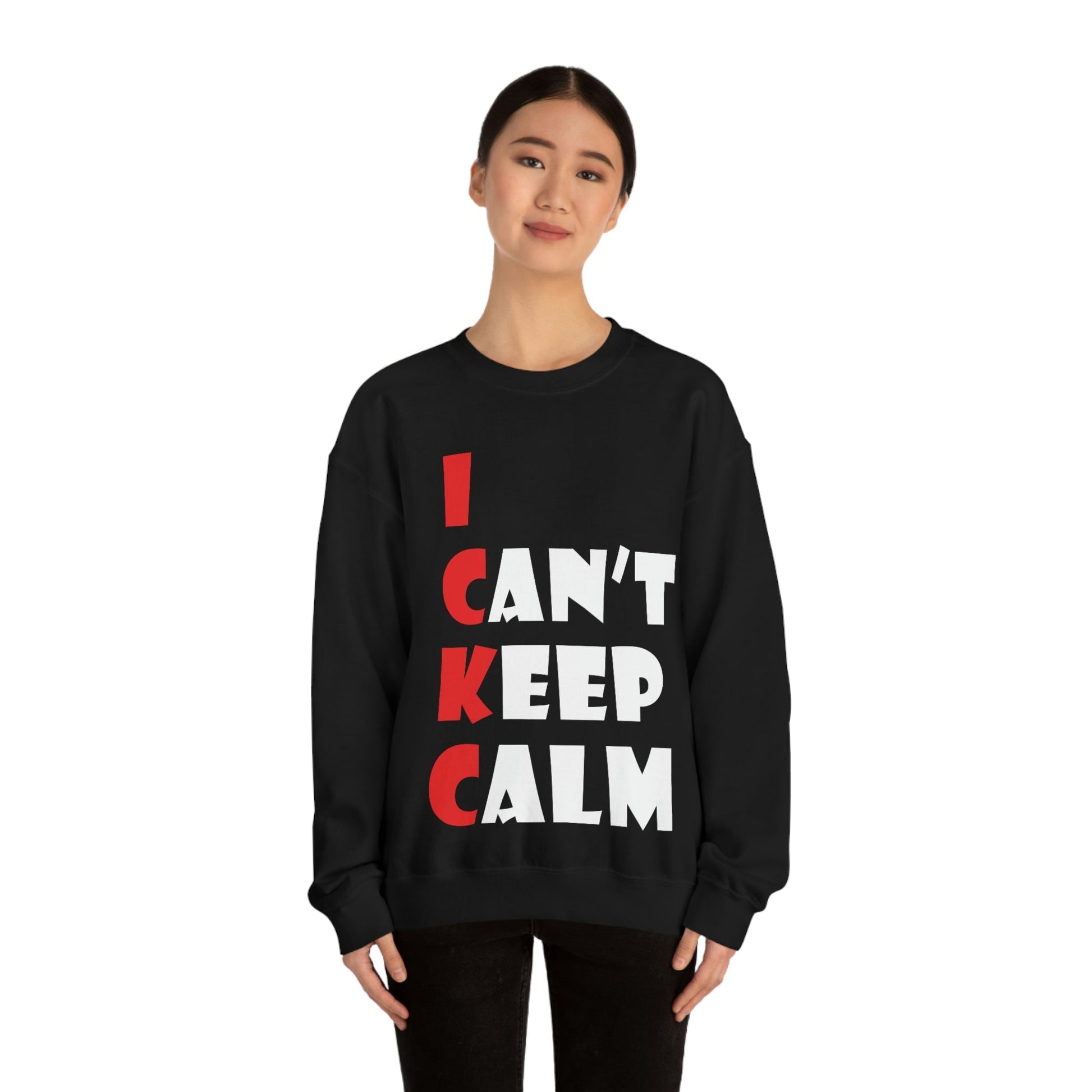 Keep Calm Funny Anti Stress Unisex Heavy Blend™ Crewneck Sweatshirt Ichaku [Perfect Gifts Selection]