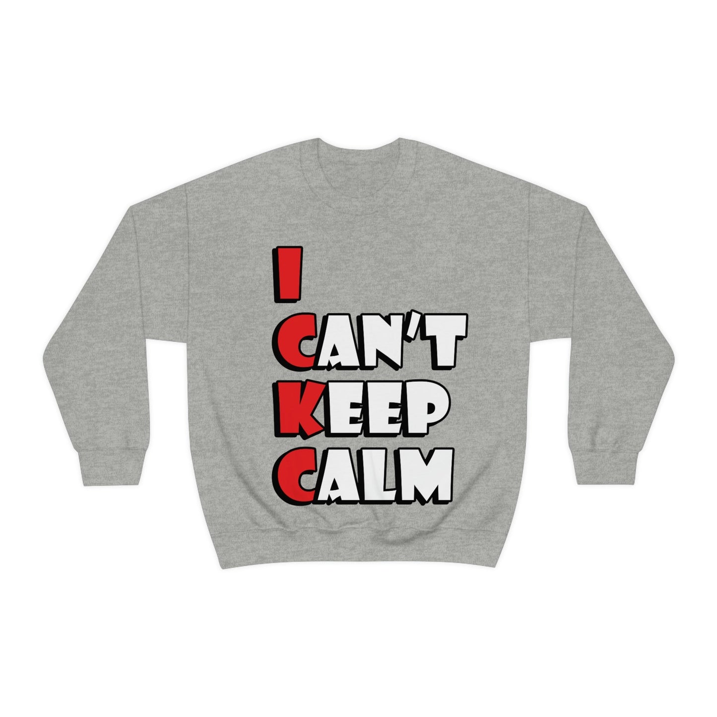 Keep Calm Funny Anti Stress Unisex Heavy Blend™ Crewneck Sweatshirt Ichaku [Perfect Gifts Selection]