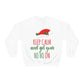 Keep Calm and Get your Ho Ho Ho ON Christmas Cute Funny Unisex Heavy Blend™ Crewneck Sweatshirt Ichaku [Perfect Gifts Selection]