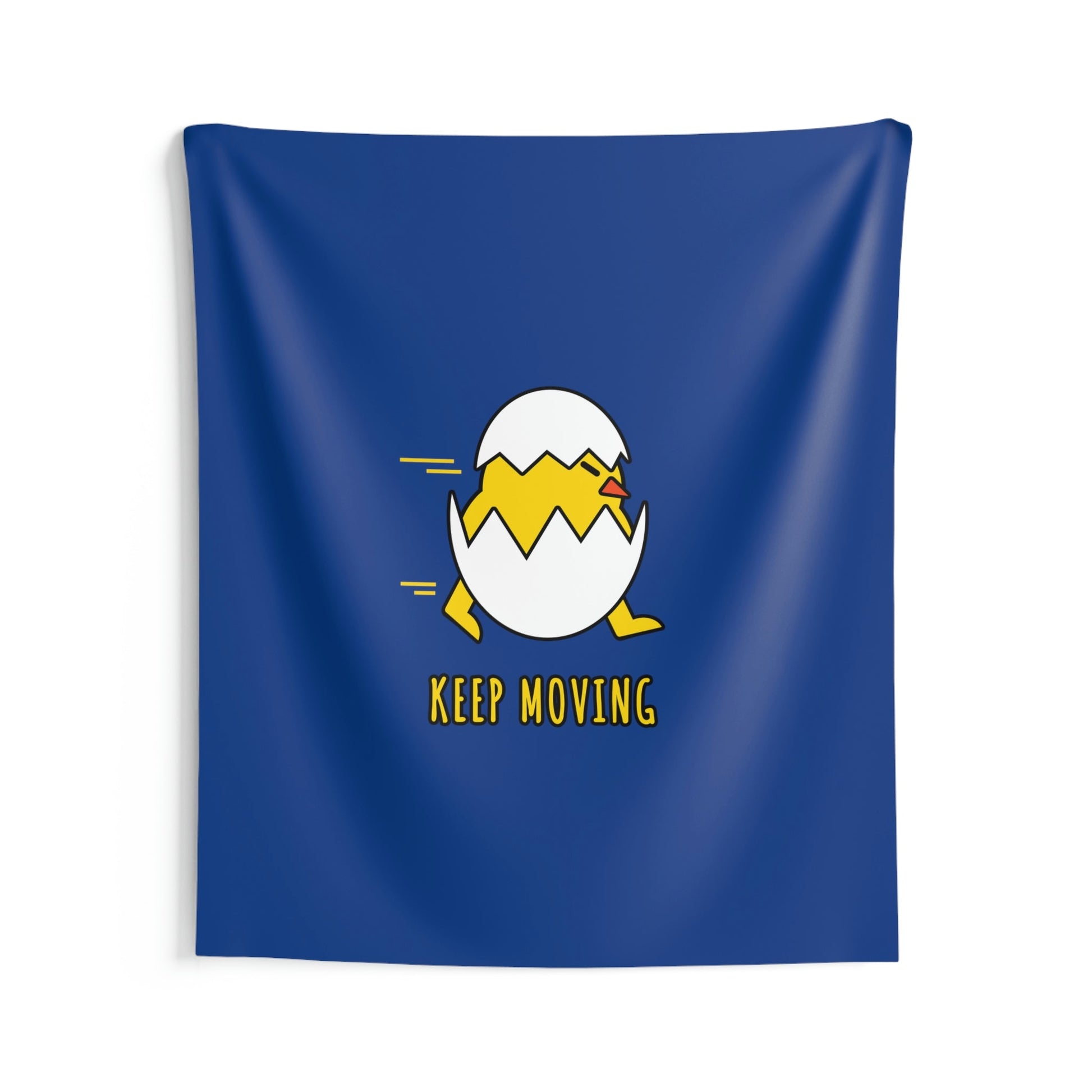 Keep Moving Never Give Up Funny Bird Chiсken Egg Mozaic Indoor Wall Tapestries Ichaku [Perfect Gifts Selection]