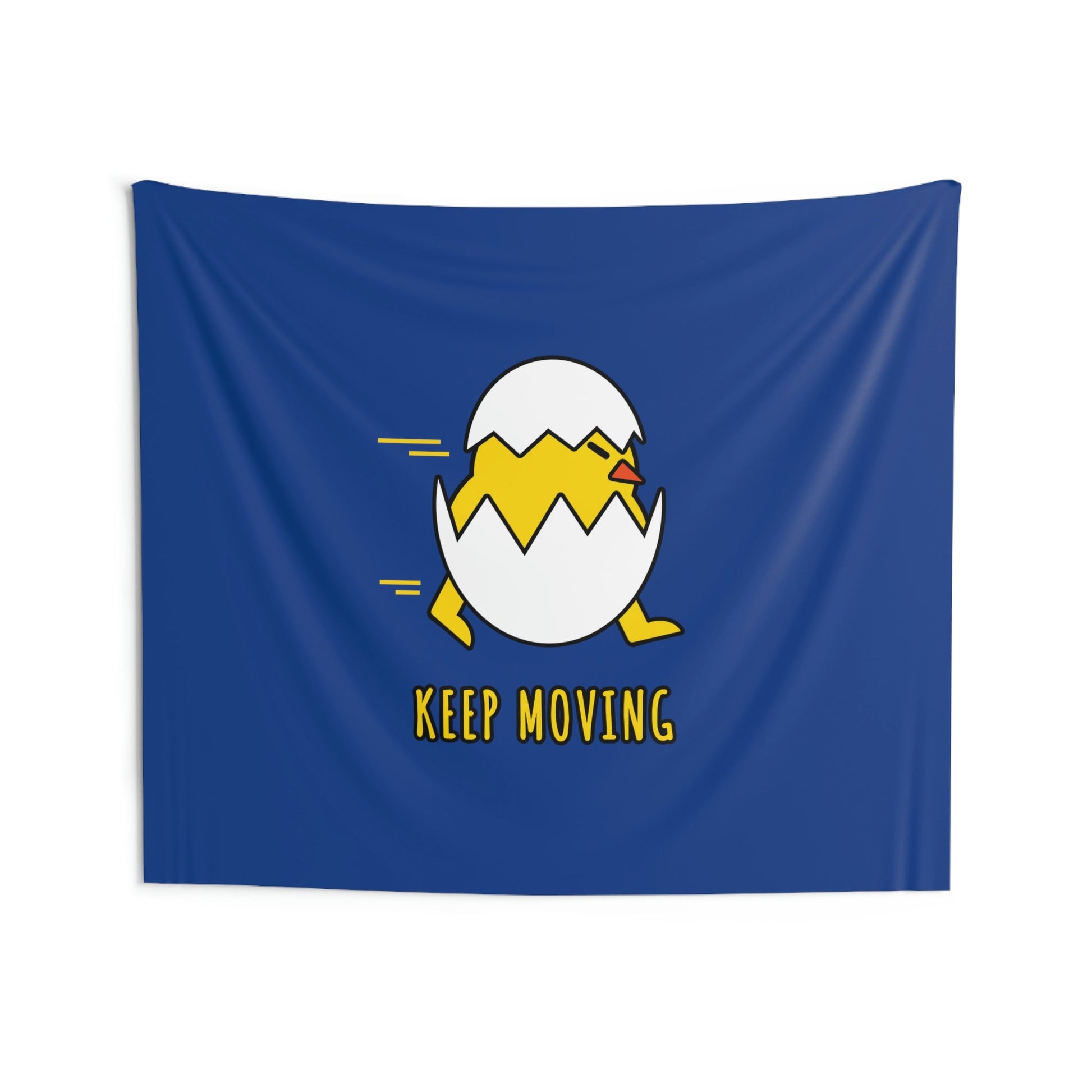 Keep Moving Never Give Up Funny Bird Chiсken Egg Mozaic Indoor Wall Tapestries Ichaku [Perfect Gifts Selection]