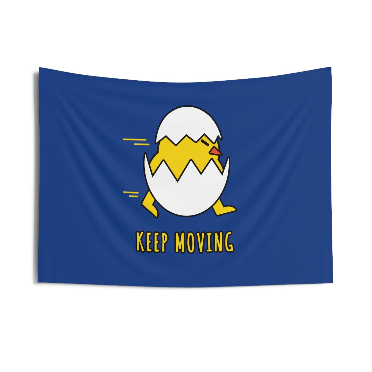 Keep Moving Never Give Up Funny Bird Chiсken Egg Mozaic Indoor Wall Tapestries Ichaku [Perfect Gifts Selection]