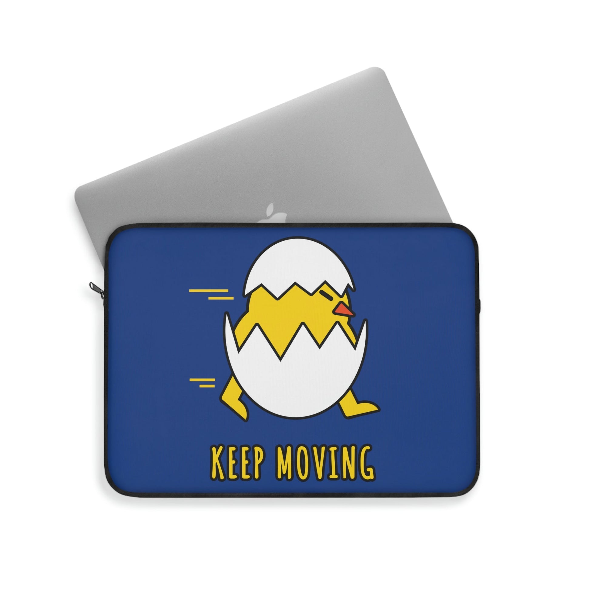 Keep Moving Never Give Up Funny Bird Chiсken Egg Mozaic Laptop Sleeve Ichaku [Perfect Gifts Selection]