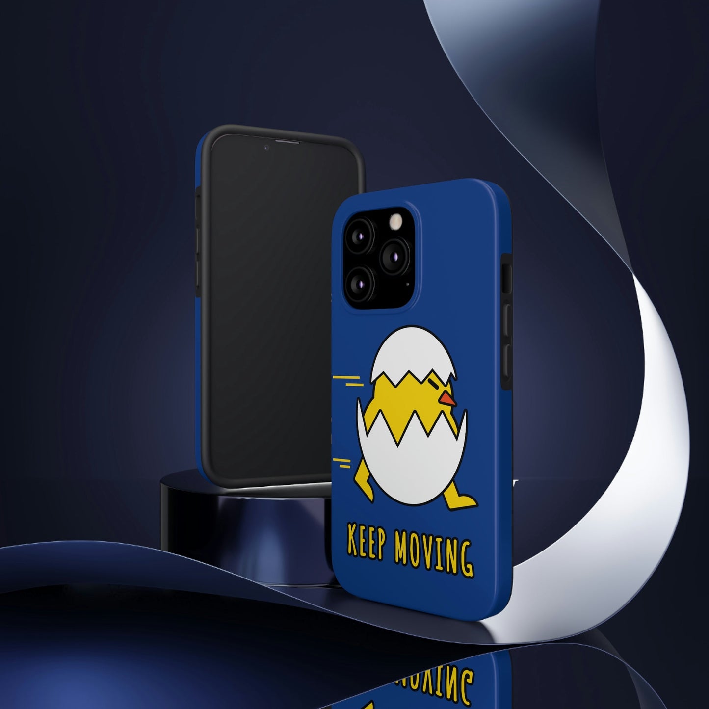 Keep Moving Never Give Up Funny Bird Chiсken Egg Mozaic Tough Phone Cases Case-Mate Ichaku [Perfect Gifts Selection]