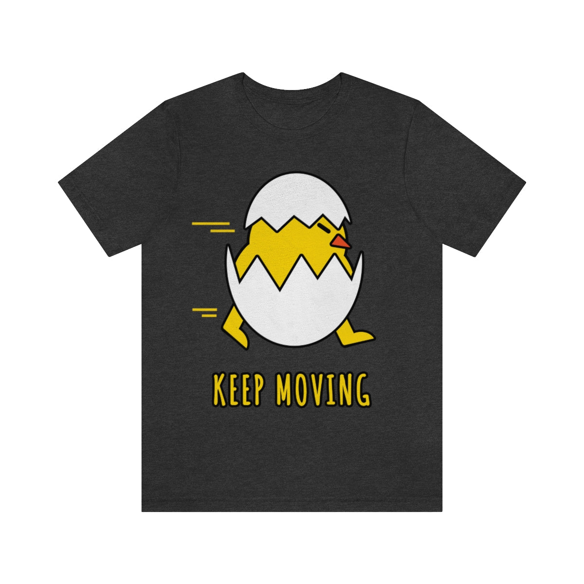 Keep Moving Never Give Up Funny Bird Chiсken Egg Mozaic Unisex Jersey Short Sleeve T-Shirt Ichaku [Perfect Gifts Selection]