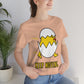 Keep Moving Never Give Up Funny Bird Chiсken Egg Mozaic Unisex Jersey Short Sleeve T-Shirt Ichaku [Perfect Gifts Selection]